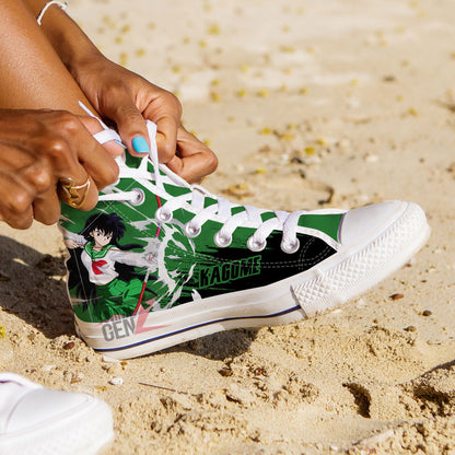 Inuyasha Higurashi Kagome High Top Shoes Custom Anime Shoes