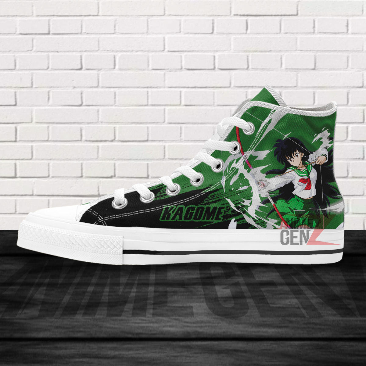 Inuyasha Higurashi Kagome High Top Shoes Custom Anime Shoes