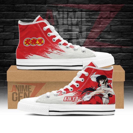 Inuyasha Kikyo High Top Shoes Custom Anime Shoes