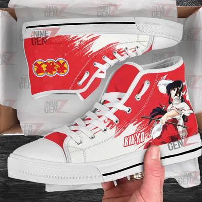 Inuyasha Kikyo High Top Shoes Custom Anime Shoes