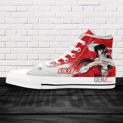 Inuyasha Kikyo High Top Shoes Custom Anime Shoes