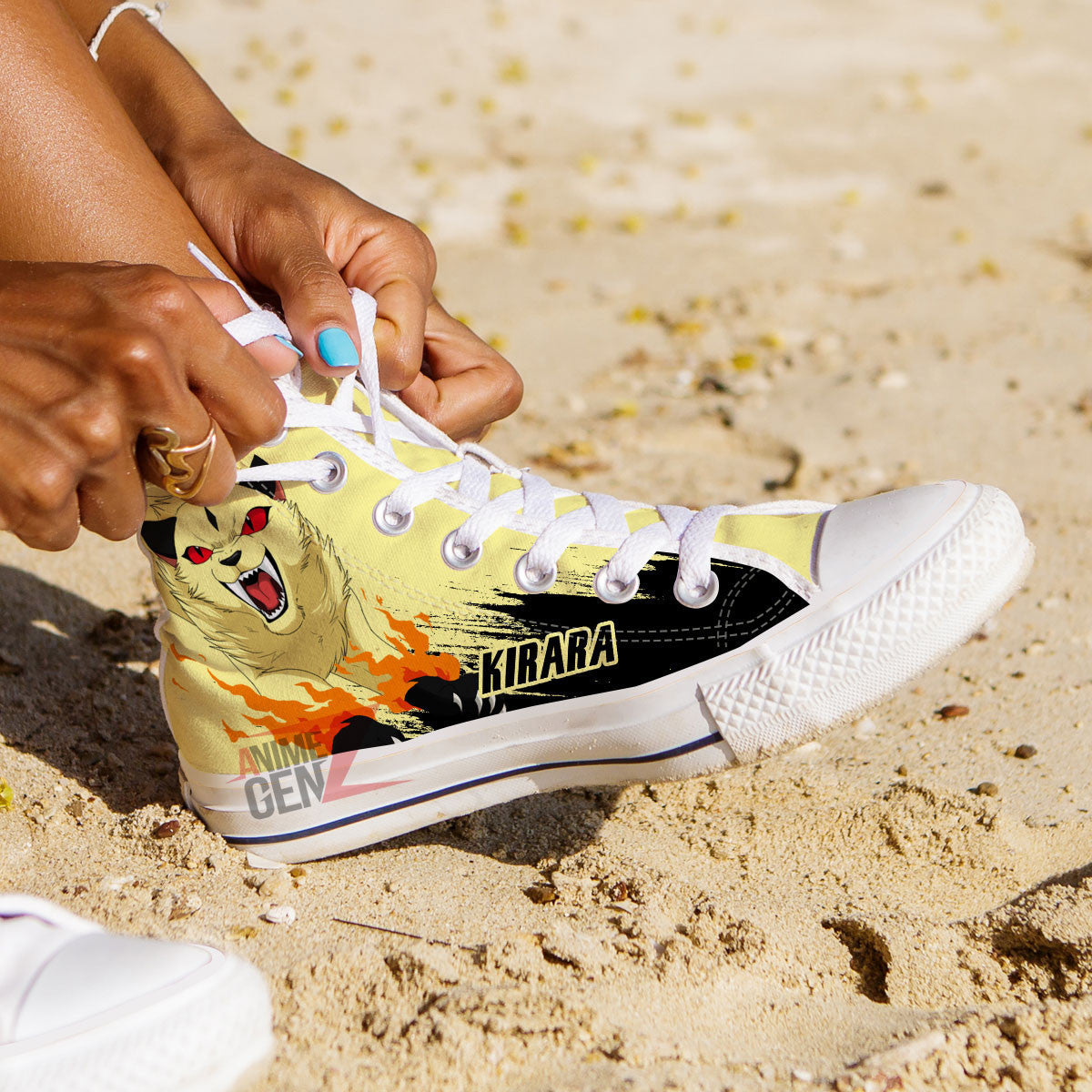 Inuyasha Kirara High Top Shoes Custom Anime Shoes