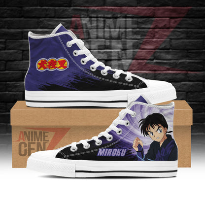 Inuyasha Miroku High Top Shoes Custom Anime Shoes