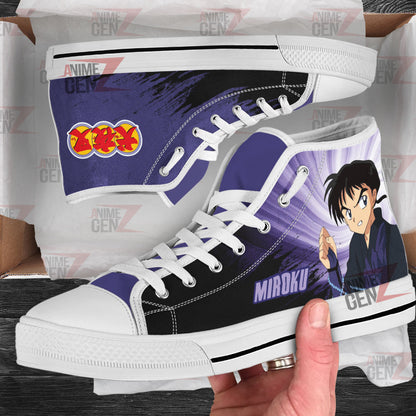 Inuyasha Miroku High Top Shoes Custom Anime Shoes