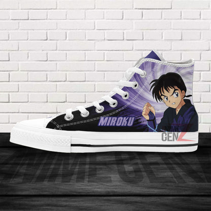 Inuyasha Miroku High Top Shoes Custom Anime Shoes