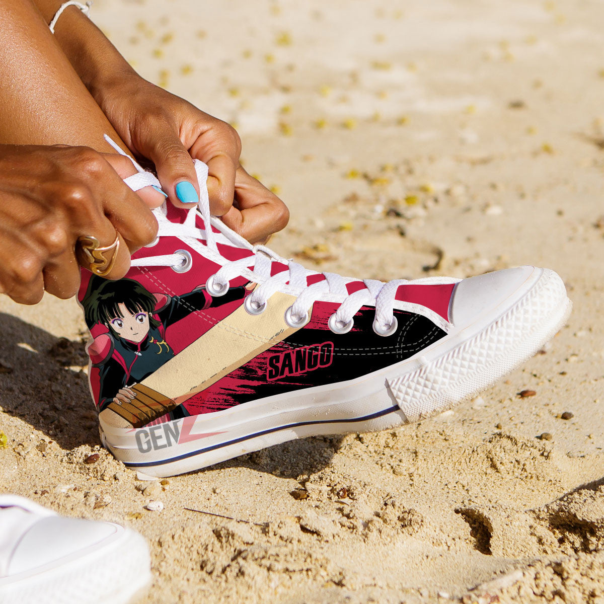 Inuyasha Sango High Top Shoes Custom Anime Shoes