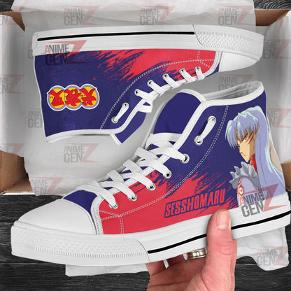 Inuyasha Sesshomaru High Top Shoes Custom Anime Shoes