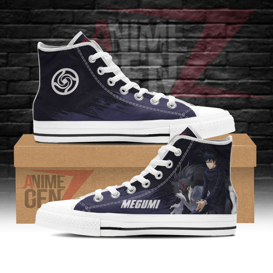 Jujutsu Kaisen Megumi High Top Shoes Custom Anime Sneakers