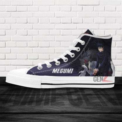 Jujutsu Kaisen Megumi High Top Shoes Custom Anime Sneakers
