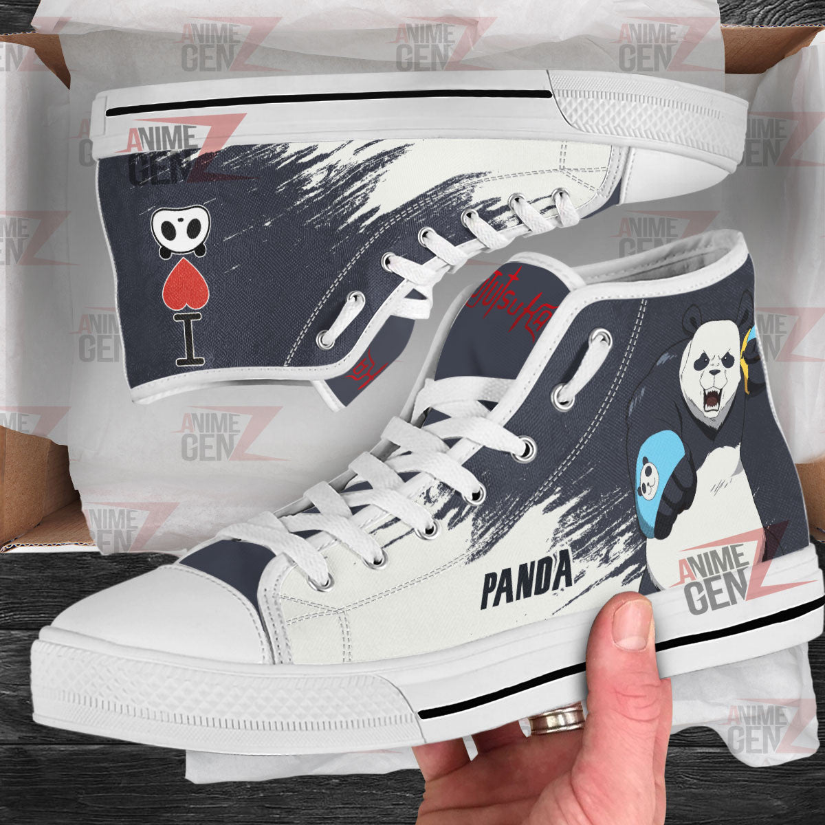 Jujutsu Kaisen Panda High Top Shoes Custom Anime Sneakers