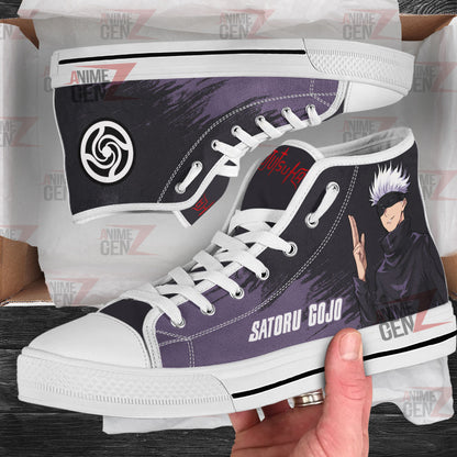 Jujutsu Kaisen Satoru Gojo High Top Shoes Custom Anime Sneakers