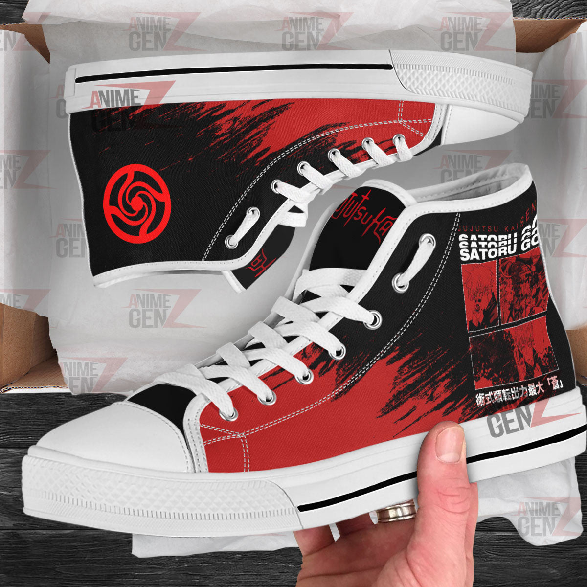 Jujutsu Kaisen Satoru Gojo High Top Shoes Custom Anime Sneakers