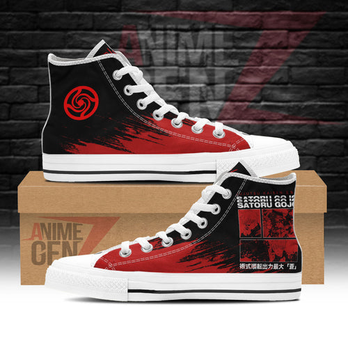 Jujutsu Kaisen Satoru Gojo High Top Shoes Custom Anime Sneakers