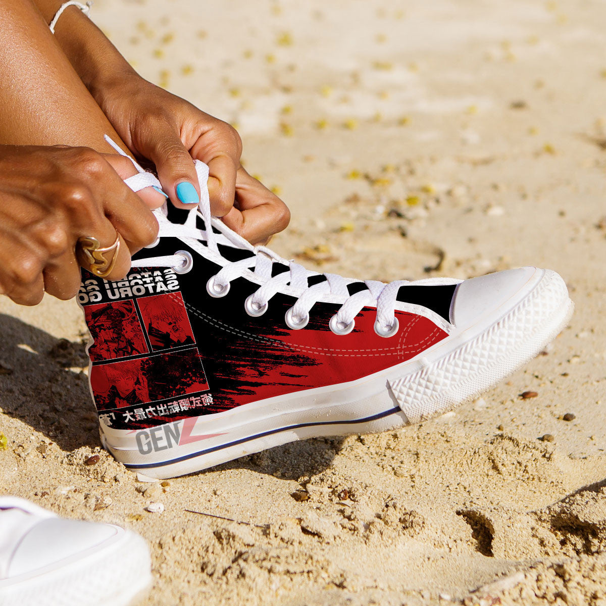 Jujutsu Kaisen Satoru Gojo High Top Shoes Custom Anime Sneakers