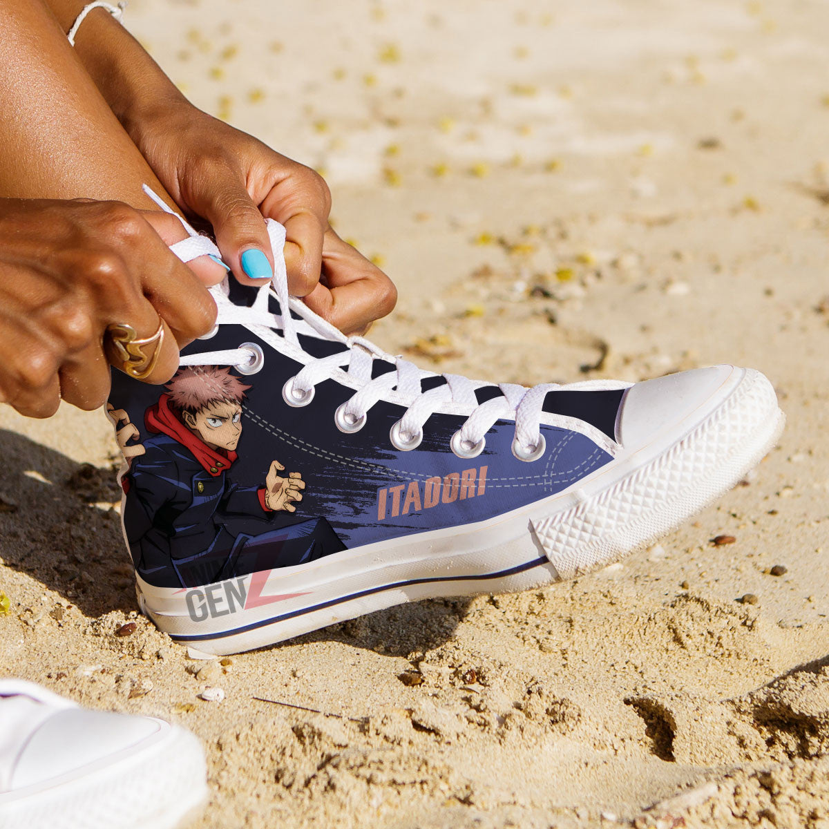 Jujutsu Kaisen Yuji Itadori High Top Shoes Custom Anime Sneakers