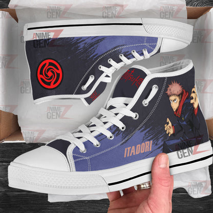 Jujutsu Kaisen Yuji Itadori High Top Shoes Custom Anime Sneakers