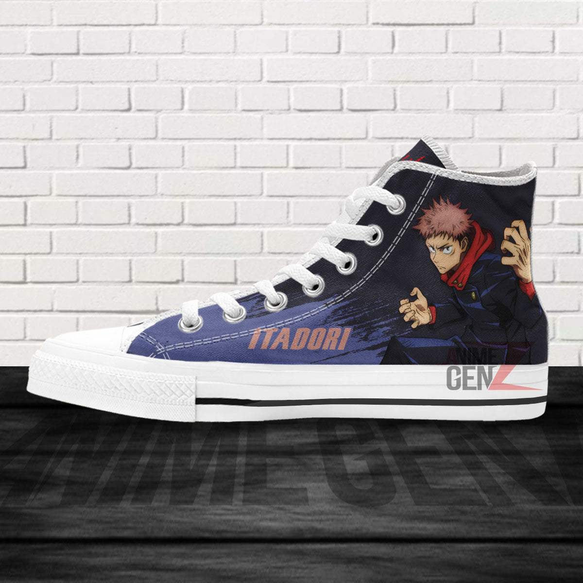 Jujutsu Kaisen Yuji Itadori High Top Shoes Custom Anime Sneakers