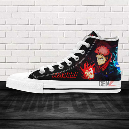 Jujutsu Kaisen Yuji Itadori High Top Shoes Custom Anime Sneakers