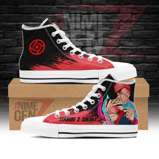 Jujutsu Kaisen Yuji Itadori Sukuna High Top Shoes Custom Anime Sneakers