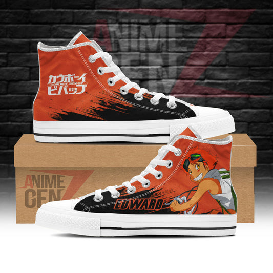 Cowboy Bebop Edward Wong High Top Shoes Custom Anime Sneakers