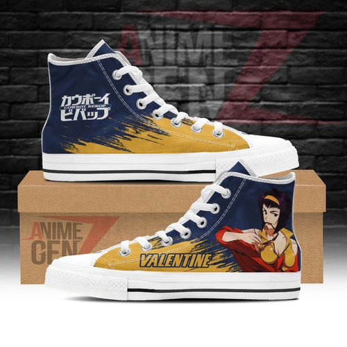 Cowboy Bebop Faye Valentine High Top Shoes Custom Anime Sneakers
