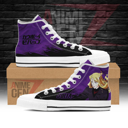 Cowboy Bebop Julia High Top Shoes Custom Anime Sneakers
