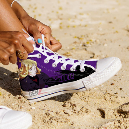 Cowboy Bebop Julia High Top Shoes Custom Anime Sneakers