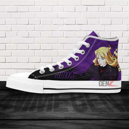 Cowboy Bebop Julia High Top Shoes Custom Anime Sneakers