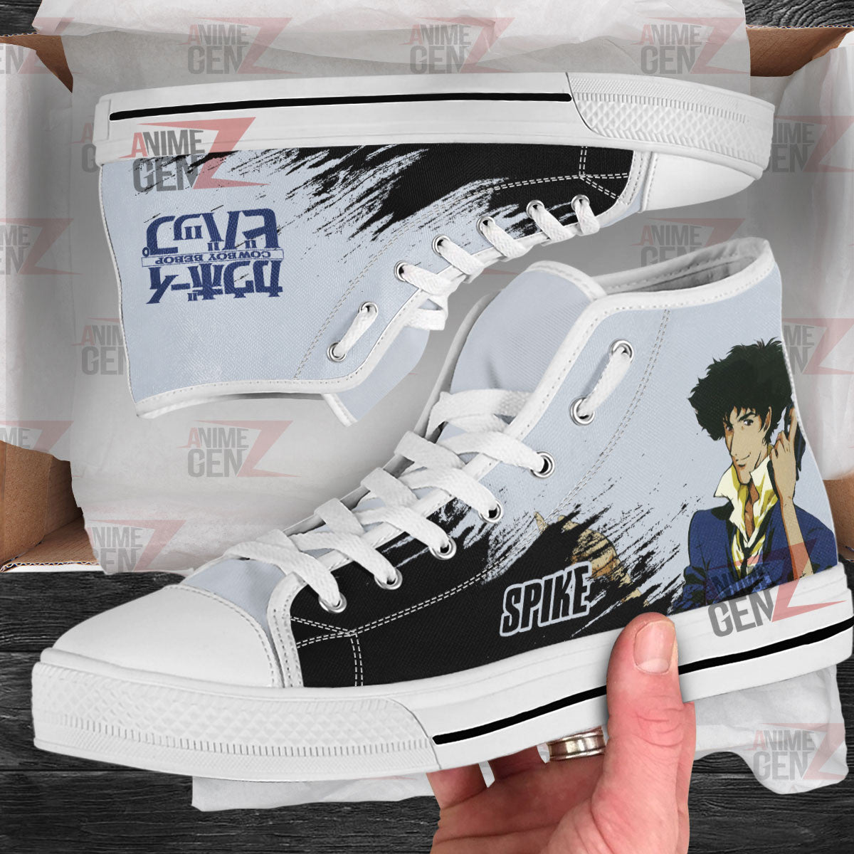 Cowboy Bebop Spike Spiegel High Top Shoes Custom Anime Sneakers