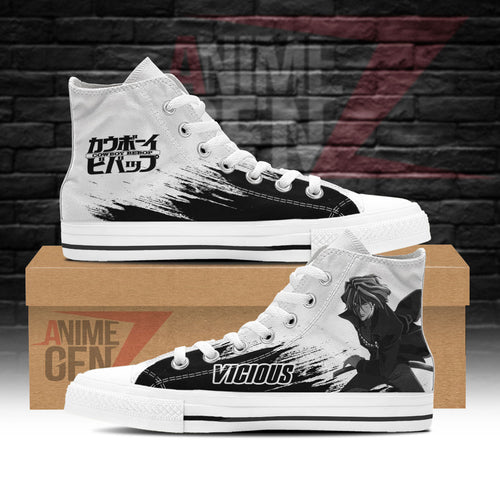 Cowboy Bebop Vicious High Top Shoes Custom Anime Sneakers