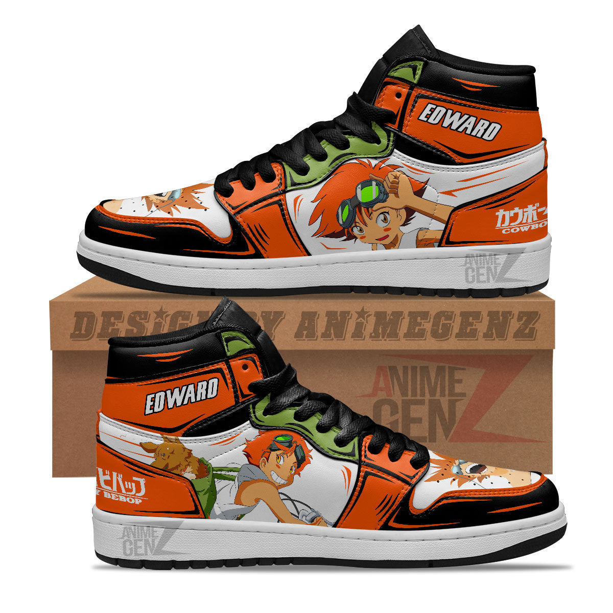 Cowboy Bebop Edward Wong JD Sneakers Custom Anime Shoes