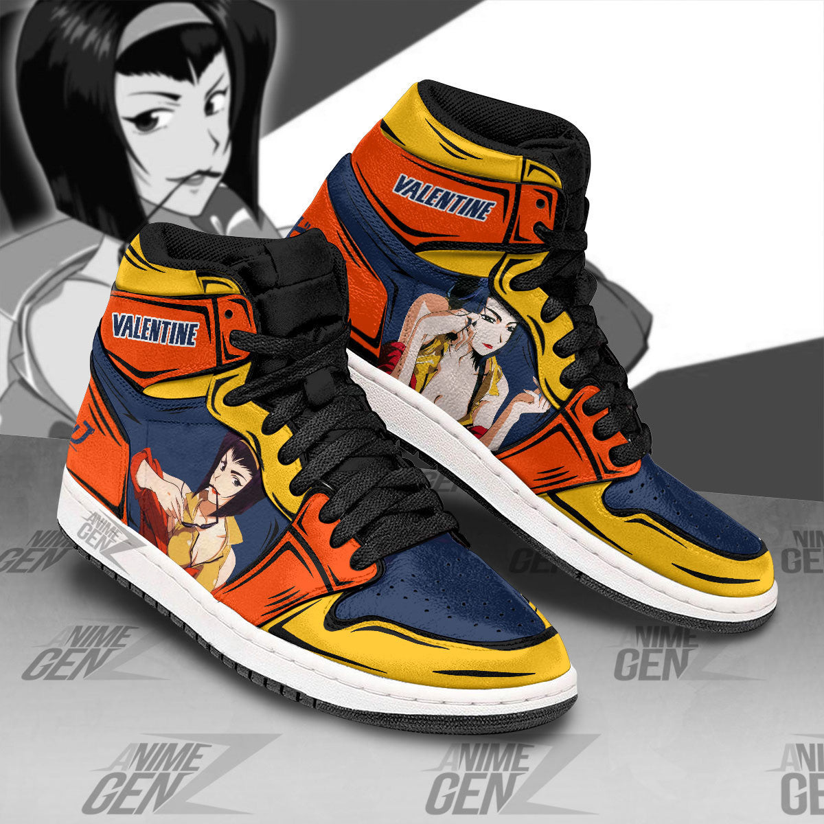 Cowboy Bebop Faye Valentine JD Sneakers Custom Anime Shoes