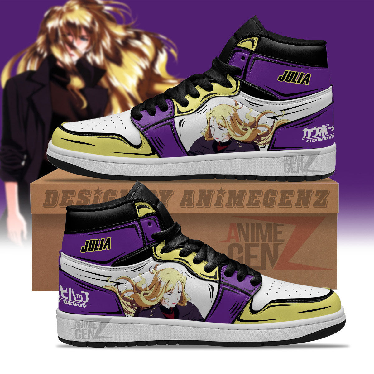 Cowboy Bebop Julia JD Sneakers Custom Anime Shoes