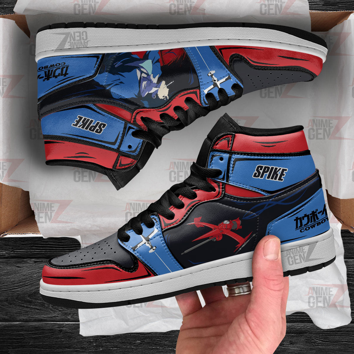 Cowboy Bebop Spike Spiegel JD Sneakers Custom Anime Shoes