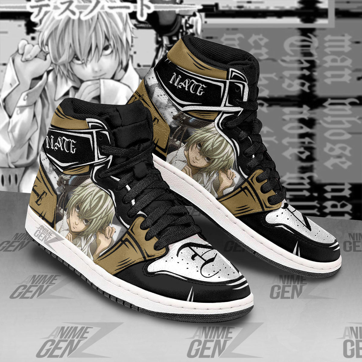 JD Sneakers Death Note Nate Custom Anime Shoes