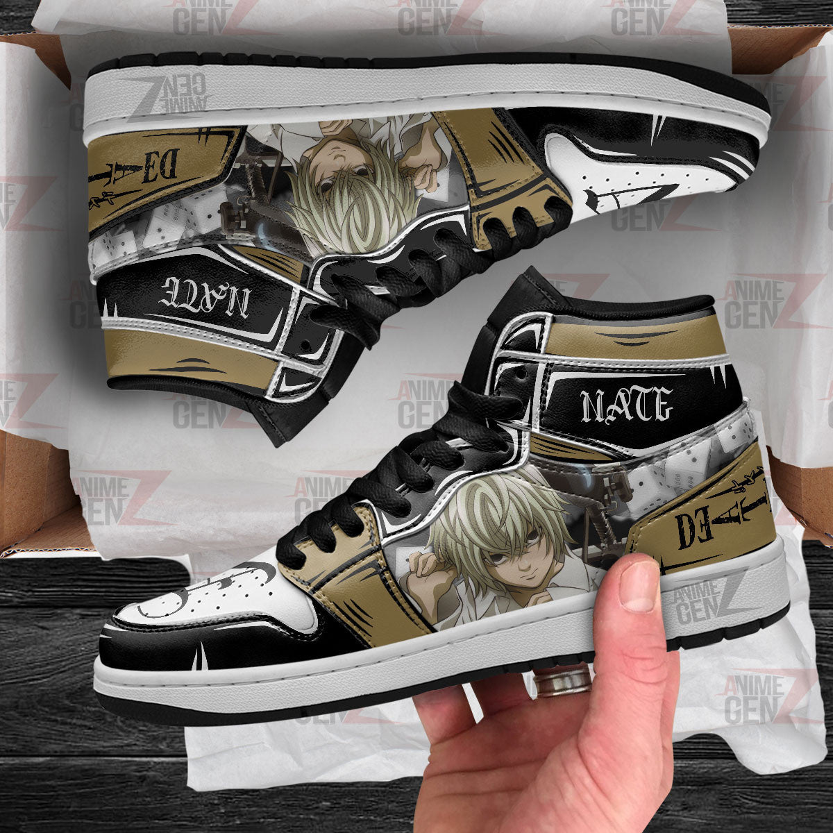 JD Sneakers Death Note Nate Custom Anime Shoes