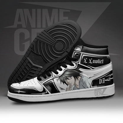 JD Sneakers Death Note L Custom Anime Shoes