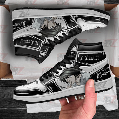 JD Sneakers Death Note L Custom Anime Shoes
