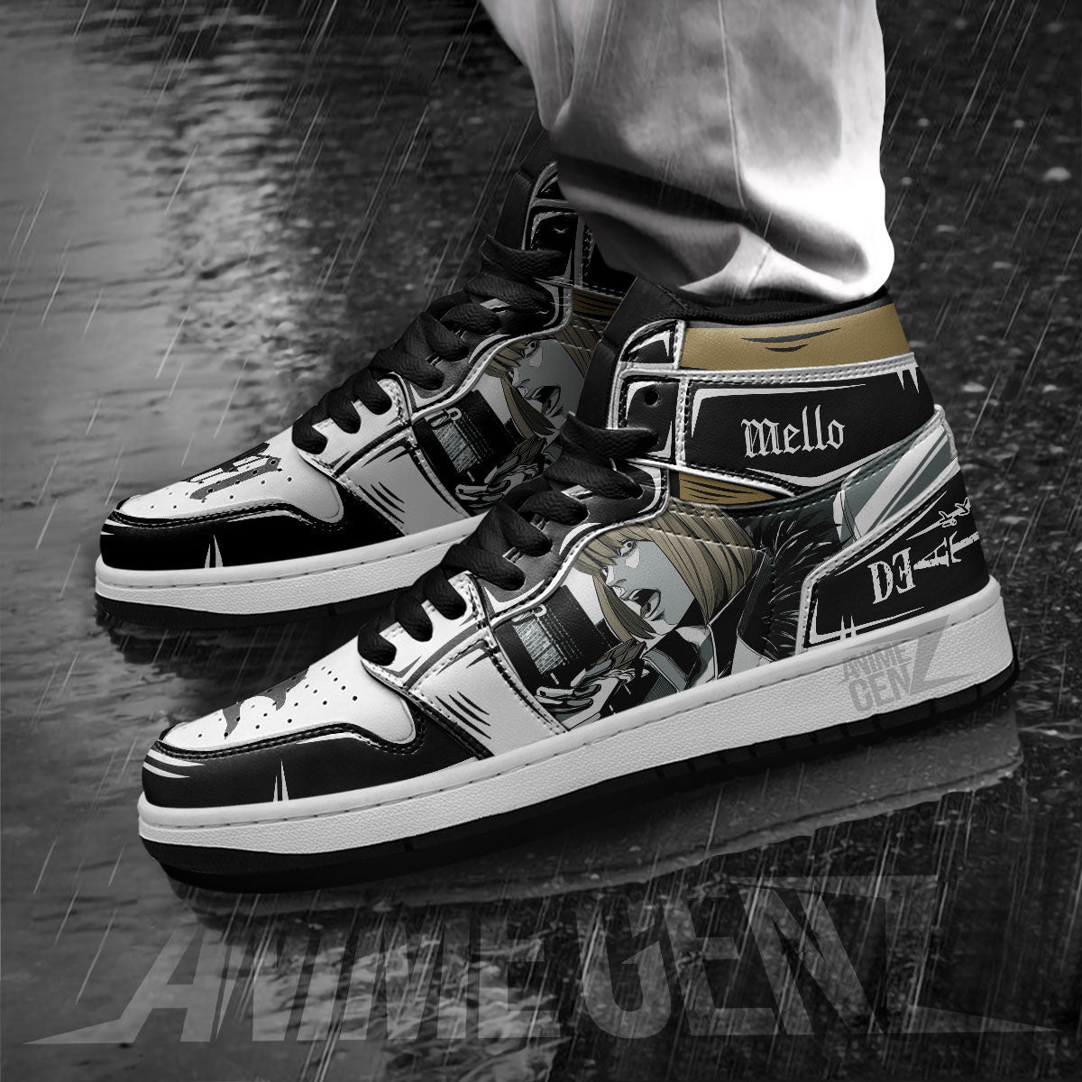 JD Sneakers Death Note Mello Custom Anime Shoes