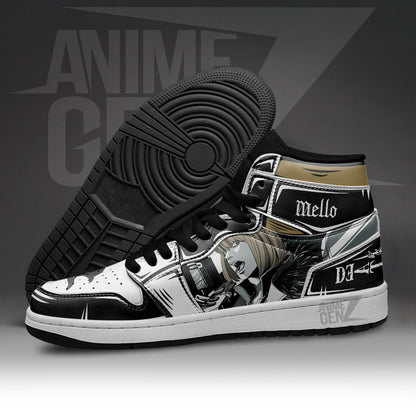 JD Sneakers Death Note Mello Custom Anime Shoes