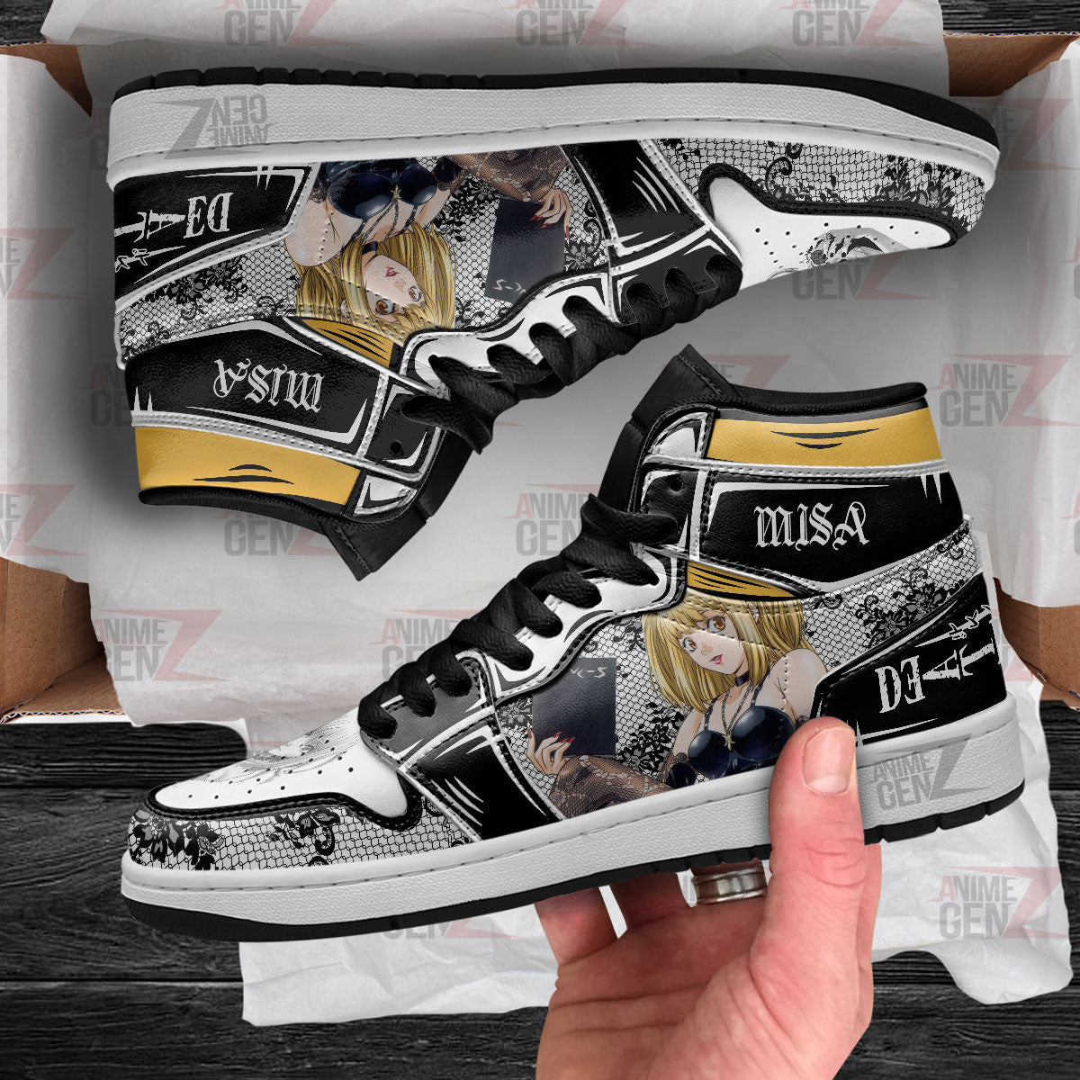 JD Sneakers Death Note Misa Amane Custom Anime Shoes