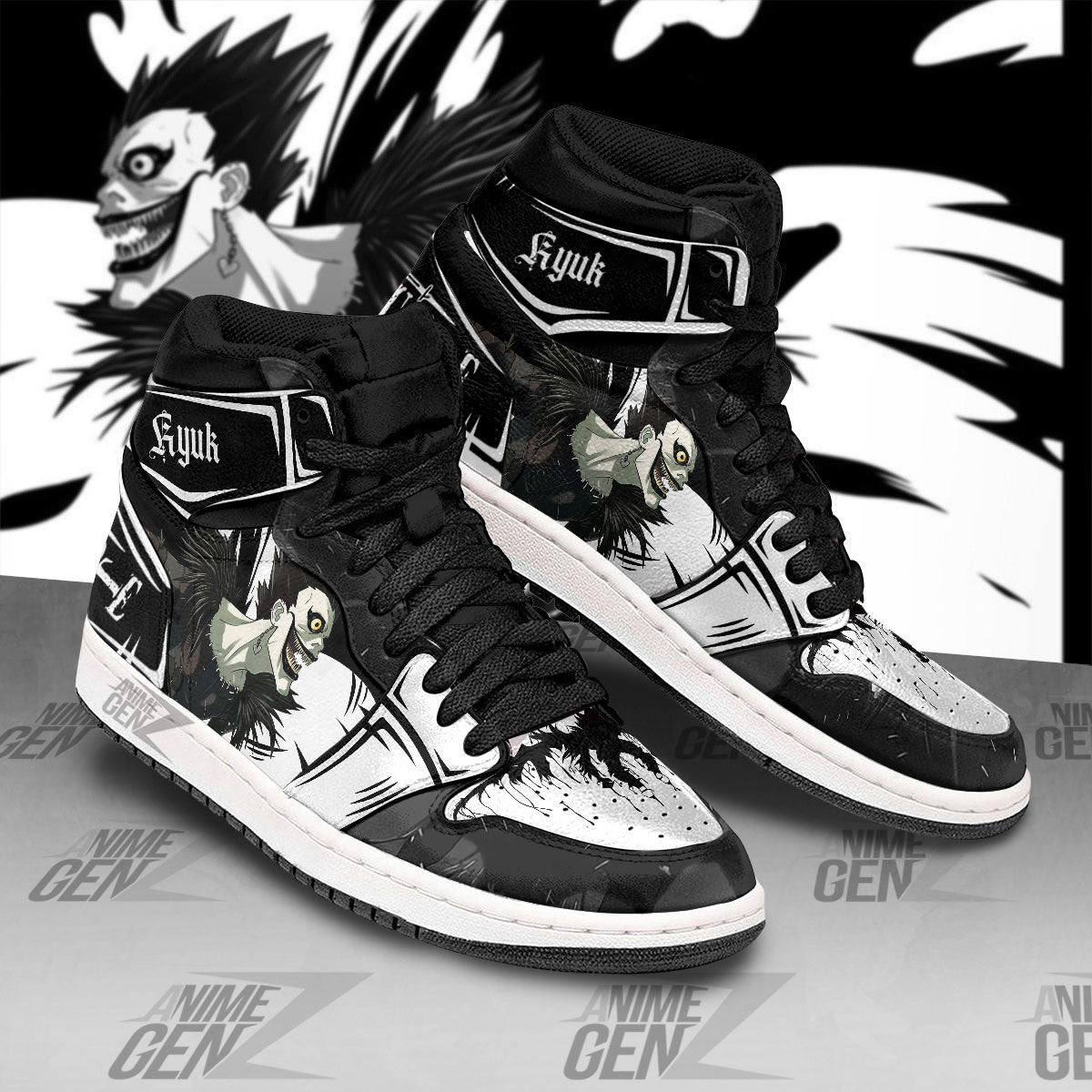 JD Sneakers Death Note Ryuk Custom Anime Shoes
