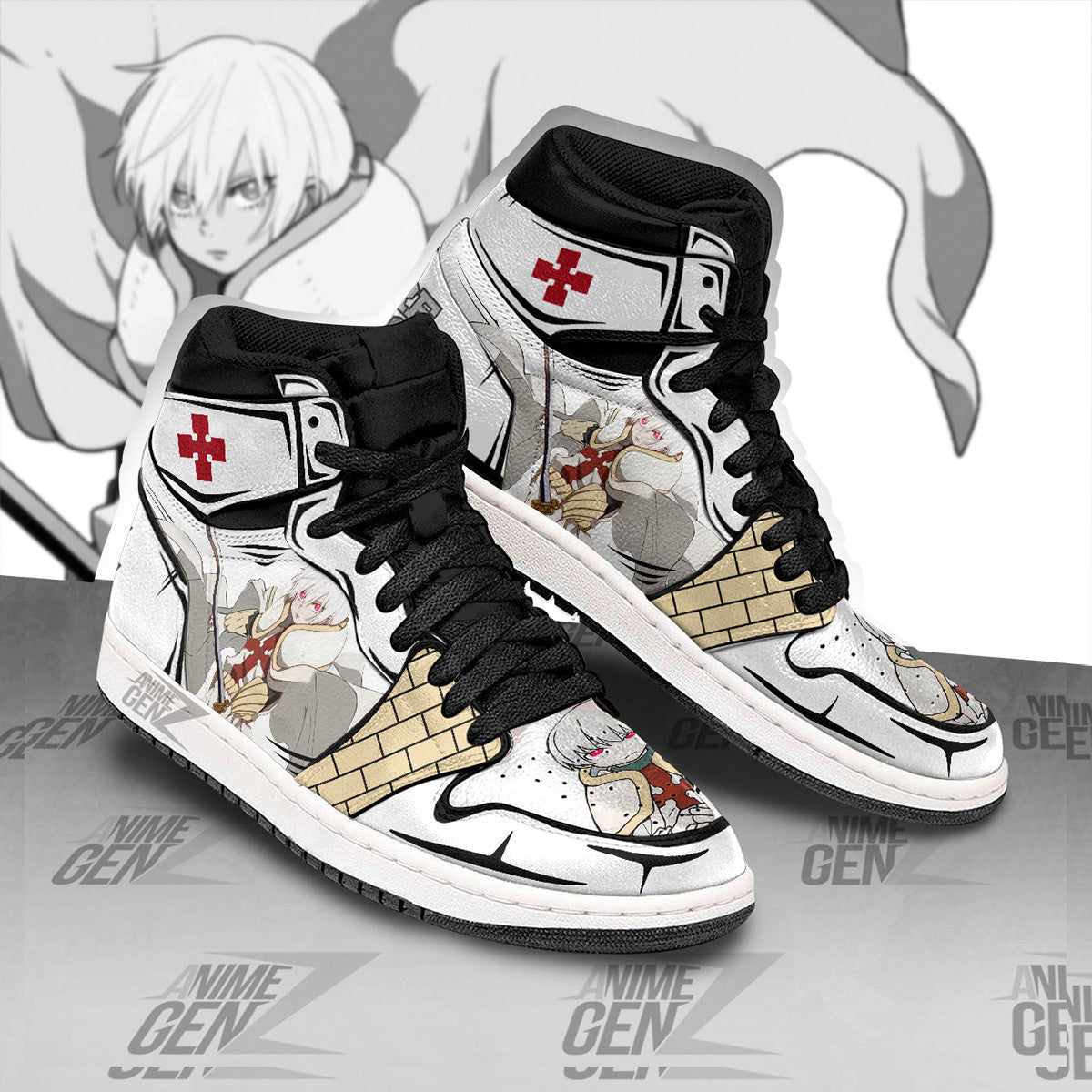 JD Sneakers Fire Force Sho Kusakabe Custom Anime Shoes