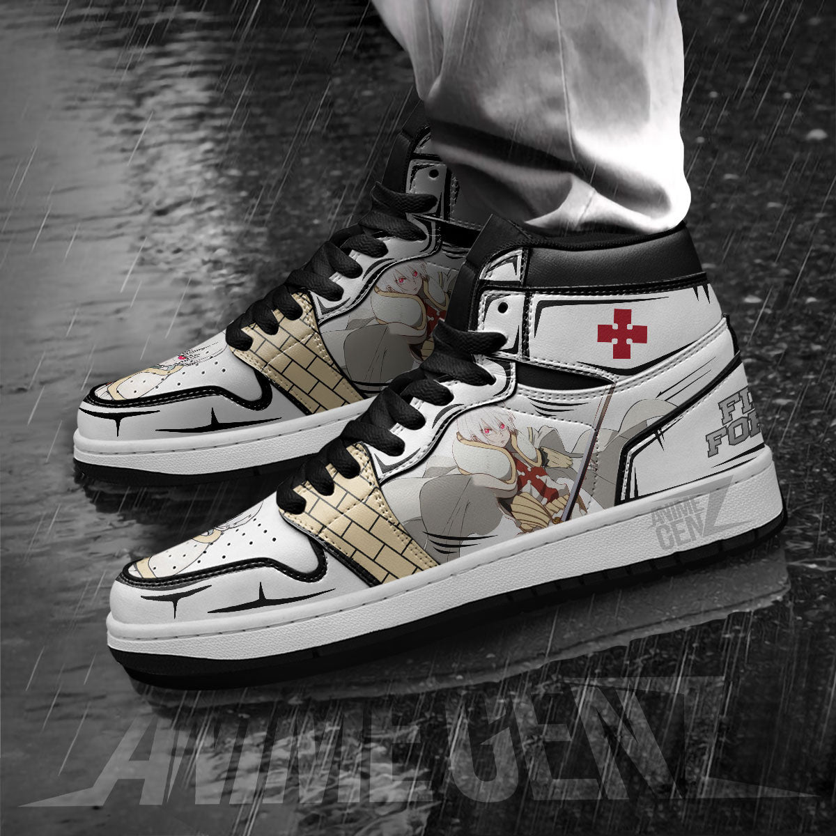 JD Sneakers Fire Force Sho Kusakabe Custom Anime Shoes