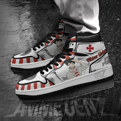 JD Sneakers Fire Force Viktor Licht Custom Anime Shoes