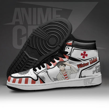 JD Sneakers Fire Force Viktor Licht Custom Anime Shoes