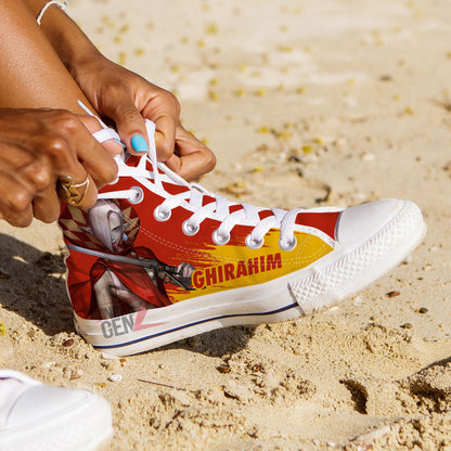 Legend Of Zelda Ghirahim High Top Shoes Custom Anime Shoes