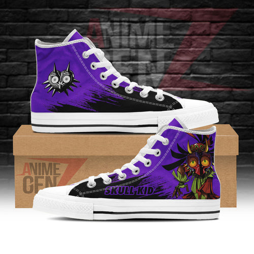 Legend Of Zelda Skull Kid High Top Shoes Custom Anime Shoes