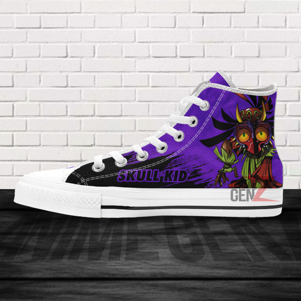 Legend Of Zelda Skull Kid High Top Shoes Custom Anime Shoes