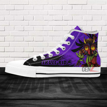 Legend Of Zelda Skull Kid High Top Shoes Custom Anime Shoes